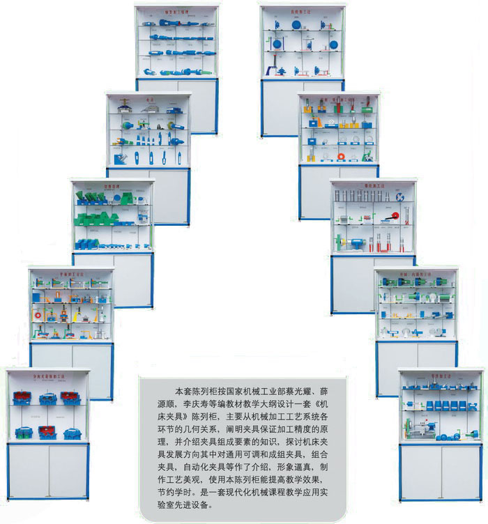 TY-JJ10型机床夹具设计示教陈列柜