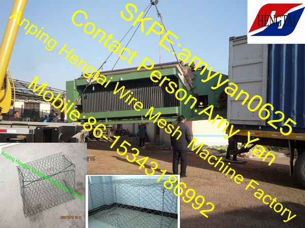 Large Hexagonal Wire Netting Gabion Mesh Machine