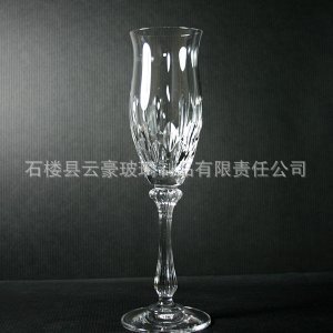 供应【订单生产无库存 山西玻璃杯】人工吹制【高脚杯、香槟杯】