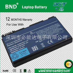 锂离子电池5521电池Acer14.8V、4800mAh、6芯