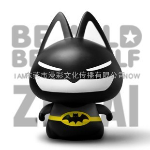 供应zhuaimao卡通品牌工艺礼品蝙蝠猫公仔
