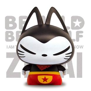 供应zhuaimao卡通品牌工艺礼品黑色拽猫公仔
