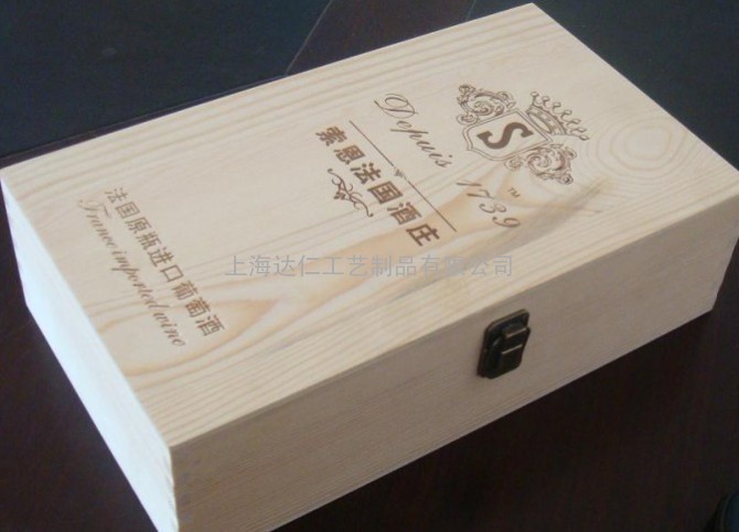 红酒礼品盒，木质葡萄酒盒，木质红酒包装盒。