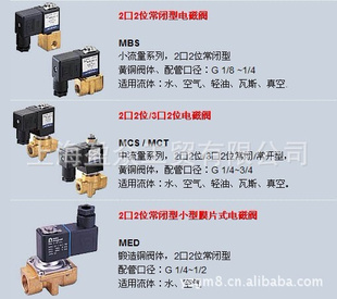 台湾金器MINDMAN管路型电磁阀系列批发价