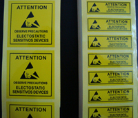 ESD标签 防静电警示标签 防静电标贴