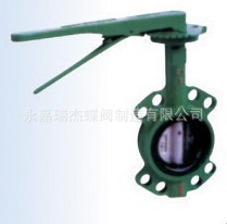 厂家直销D371J-10手动对夹蝶阀 手动对夹式衬胶蝶阀 涡轮对夹蝶阀