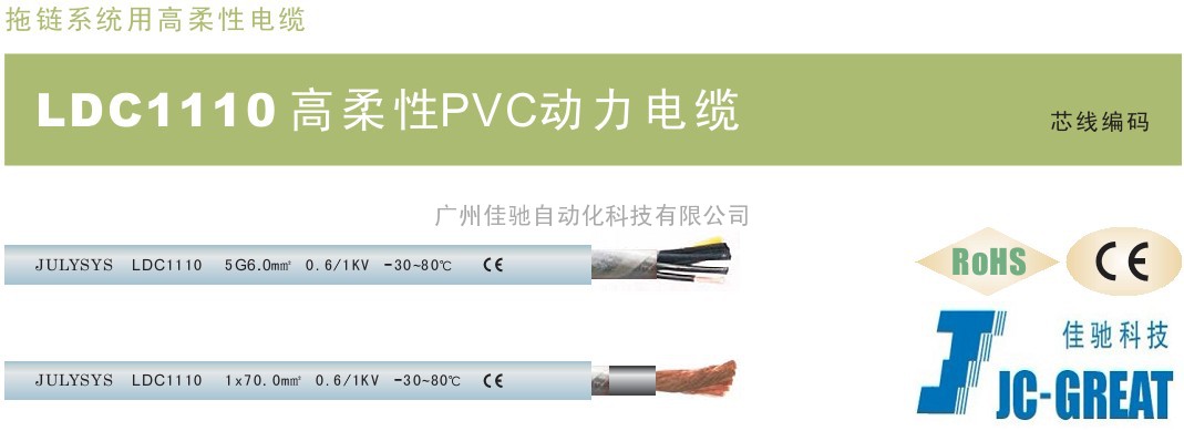 LDC1110型高柔性PVC动力电缆