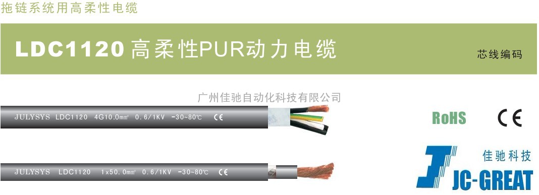 LDC1120型高柔性PUR动力电缆