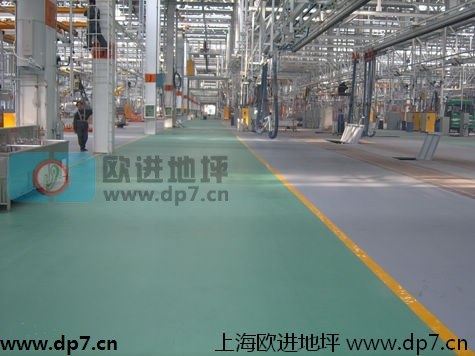 上海厂房车间彩色水泥混凝土地面施工