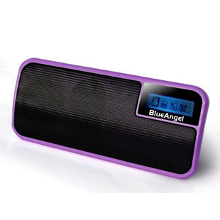蓝天使V30 便携户外/小音箱 带显示屏 FM收音外放/电脑紫色小音响