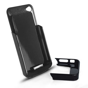 蓝天使iphone4 2200毫安镜面背夹电池 充电宝 移动电源 送贴膜