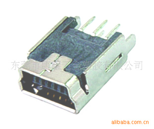 Mini USB 5Pin Female B Type 180 dip (直脚短型)