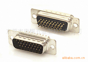 HDP 26P公后铆铜柱鱼叉D-SUB VGA PCB 插板180 连接器