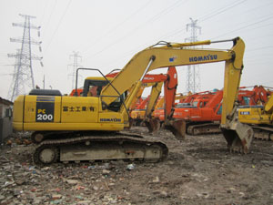 supply second hand excavator Komatsu PC200-7( Shan