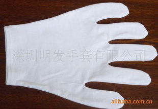 电子作业棉手套 单棉电子作业手套 单面作业劳保手套