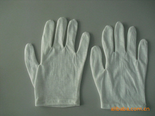 供应最低价经济型涤纶作业手套  尼龙作业手套 单面手套