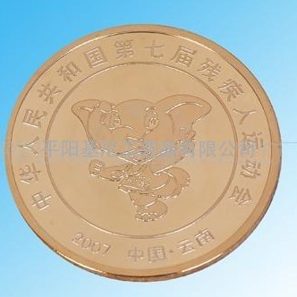 长城，天安门，西湖各大旅游景点徽章定制合金纪念币