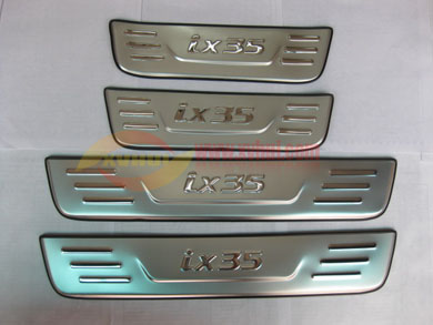 现代ix35门槛条，IX35不锈钢迎宾踏板