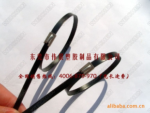供应304-316材质钢扣自锁式不锈钢扎带