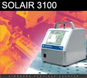 Solair 3100彩屏显示，带电电池的便携式微粒计数器0.3微米◎1.0立方英尺6通道