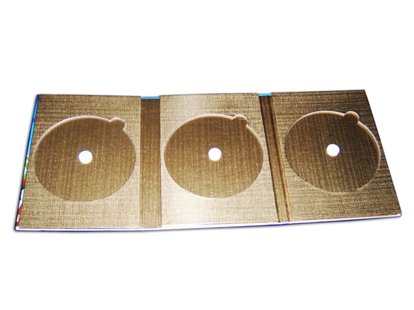 定制光盘盒 三碟装CD盒 可以做3片DVD