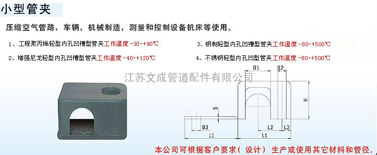 小型管夹系列