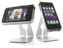 Aluminum Rectangle Desktop Stand for iPhone 4/iPho