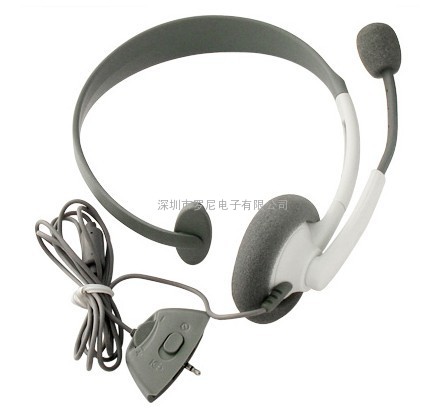 新版原装XBOX360耳机麦克风 耳麦 （手柄 吉他）通用 线控耳机
