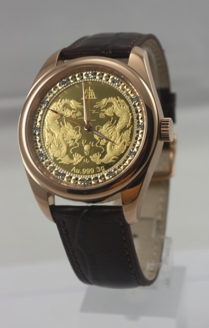 上海十二生肖龙年金币手表
