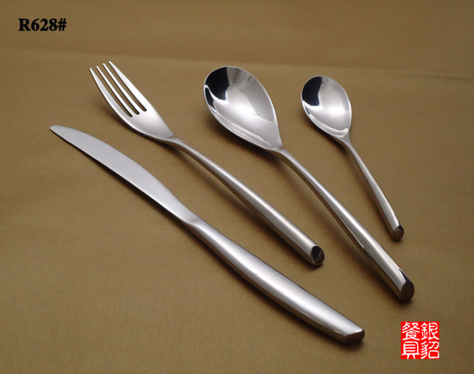 供应银貂304材料刀叉勺光身系列刀叉勺不锈钢刀叉勺R628