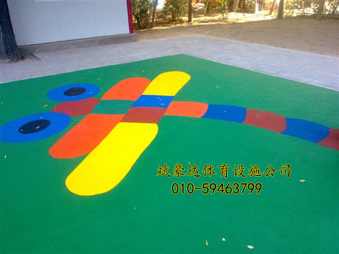 EPDM彩色塑胶地面施工，幼儿园专业塑胶地面，幼儿园地面材料