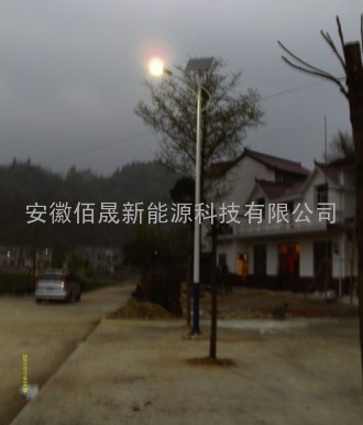 六安苏埠镇陆集村安装了太阳能路灯