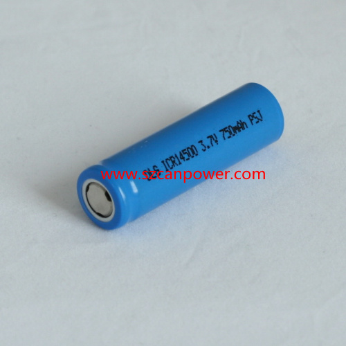 ICR14500 3.7v 700mAh 工厂低价供应14500电池，5号等可充电电池