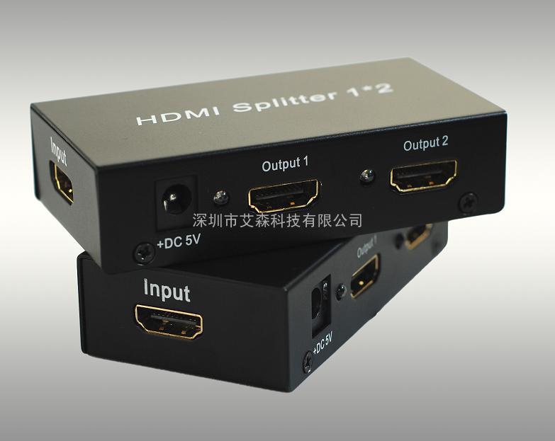 ASK-HDSP0102M    一进二出，HDMI1.3分配器