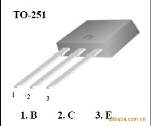 华晶三极管3DD13005G3D，封装TO-251，功率23-25W，厂家直销