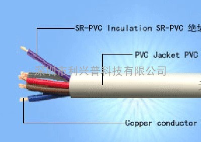 白色挤管护套线RVV5*1.5电缆线5芯RVV电源线1.5平方信号线RVV软线