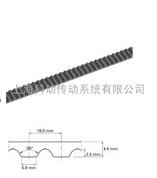 MEGADYNE 麦高迪 同步带外部织物表层经石墨特殊处理