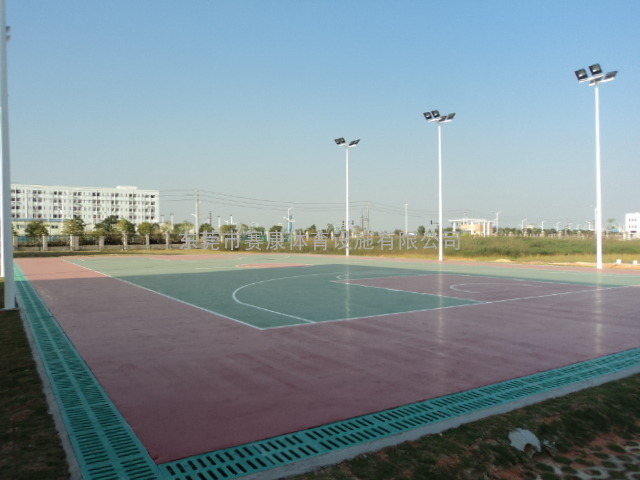 广州硅PU球场、硅PU篮球场、球场材料