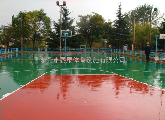 武汉球场施工、硅PU球场施工、专业施工硅PU篮球场