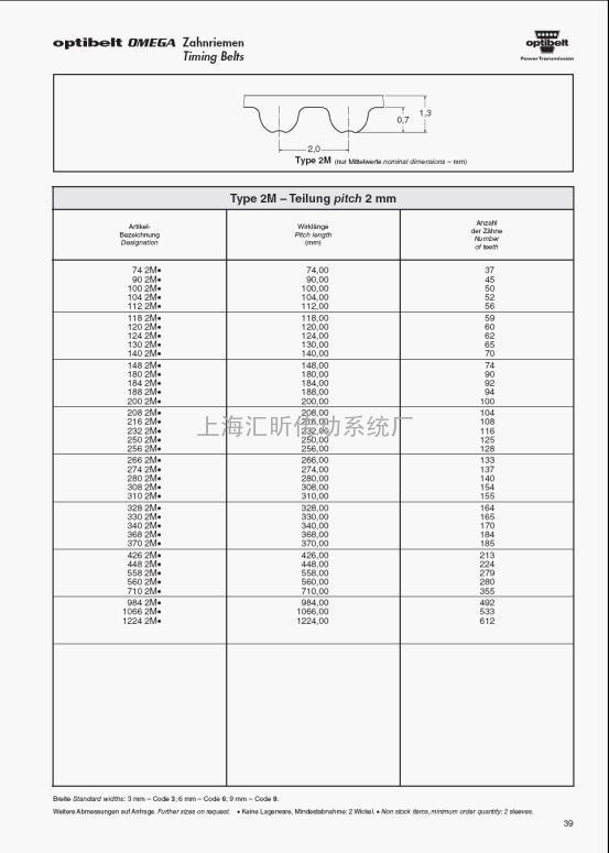  选择Optibelt 欧皮特 同步带轮注意事项