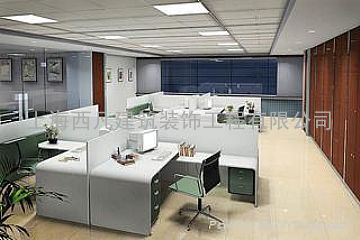 上海办公楼装修，松江区办公室装潢，矿棉天花板吊顶