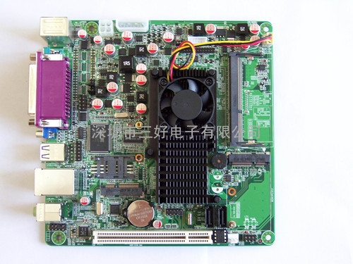 凌动525 6串口工控主板 DC供电主板 3G功能 电子盘主板游戏机主板