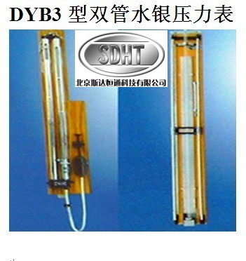 DYB3型双管水银压力表