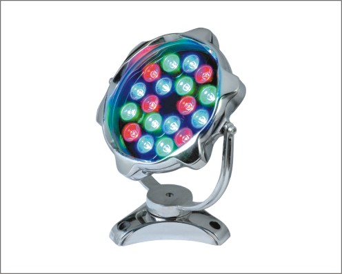 供应大功率LED喷泉灯水下灯外空七彩变化、流水、扫描、叠加灯效果