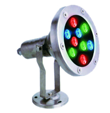 供应LED喷泉灯水下灯泳池灯单色常亮反光效果（红、绿、黄、蓝、白、暖白）