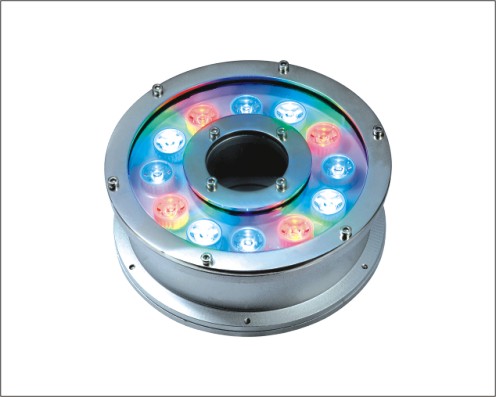 供应大功率LED喷泉灯水下灯水底灯泳池灯、DMX512七彩变化、流水、扫描、叠加灯效果