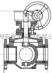 Q349H三通球阀