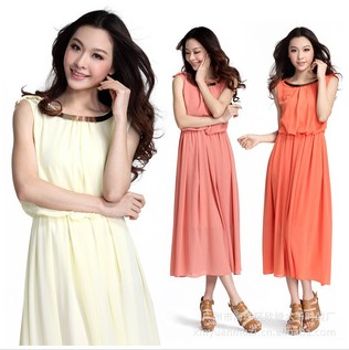 供应批发2012最新韩版女装 时尚波西米亚连衣裙