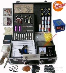 纹身机 纹身套装 厂家直销纹身电源 纹身光盘 tattoo kit 3