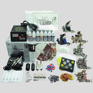 纹身机器大套装 K603六机全套 电源色料 tattoo kit 4 教学光盘